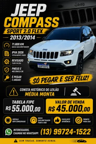 Jeep Compass Sport 2.0 16V 156cv 5P 2014