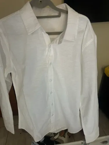 Camisa branca de linho