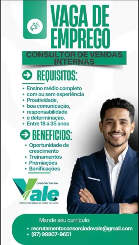 Consultor de vendas internas