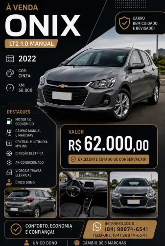 Chevrolet Onix Hatch LT 1.0 12V Flex Mec. 4P 2022