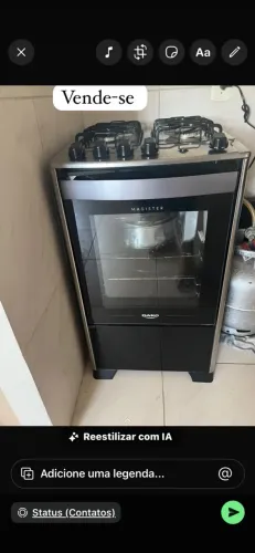 Fogão a gás e elétrico