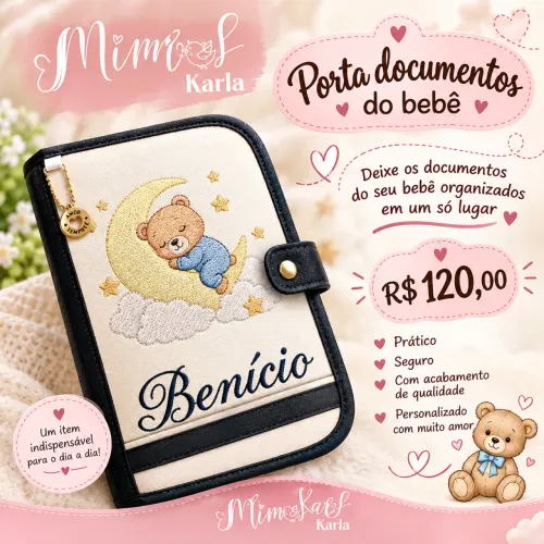 Porta documentos de vacina