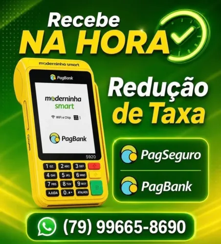 Máquina de Cartão Taxa Reduzida PagBank PagSeguro