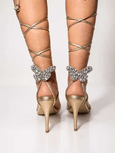 Sandália Carmen Steffens | Dourada | butterfly