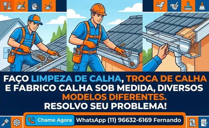 Limpeza de calhas