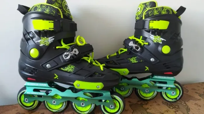 Patins Oxer Freestyle Inline Freestyle Slalom Verde