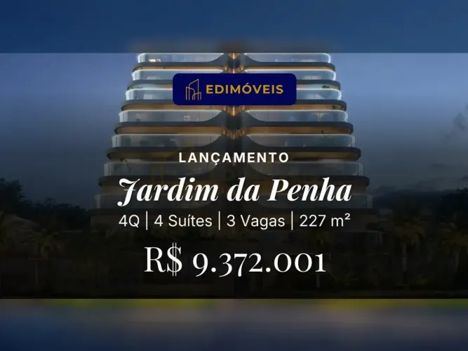 Incrível Apartamento com 4 Suítes e Varanda Gourmet em Jardim da Penha
