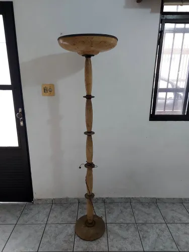 Luminária com cúpula em ágata, Brasil - anos 60 PARA RESTAURAÇÃO