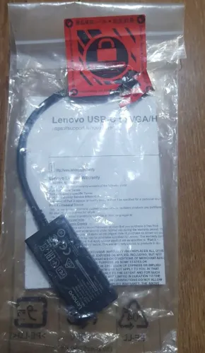 Adaptador Lenovo USB-C para VGA (NOVO original)