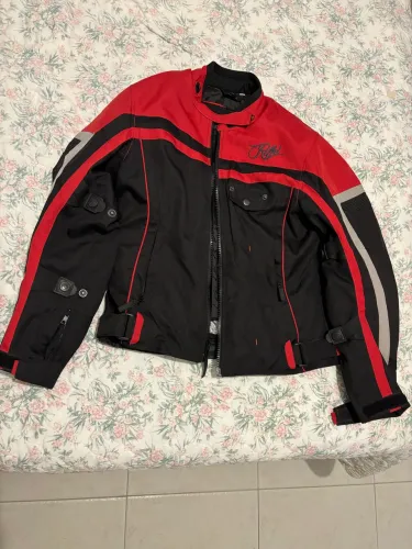 Jaqueta moto com proteção riffel feminina