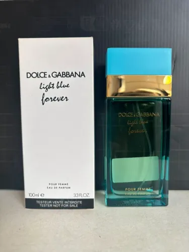 Dolce gabbana light blue forever feminino 100ml +amostra de brinde