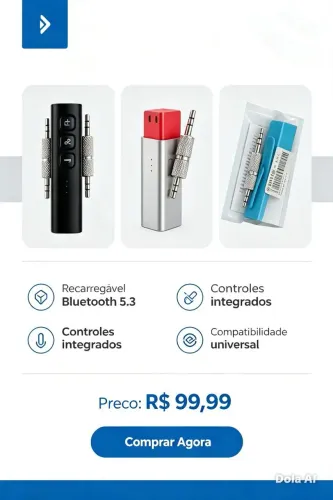 Adaptador de Bluetooth recarregável