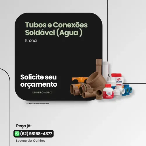 Conexões e Tubos Soldável Krona - Hidráulica