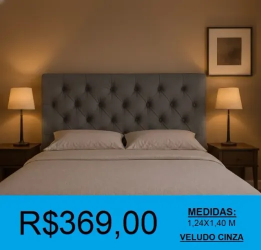 CABECEIRA CASAL - DISPONIVEL EM 5 CORES = COMPRE HOJE E RECEBA EM ATE 72H