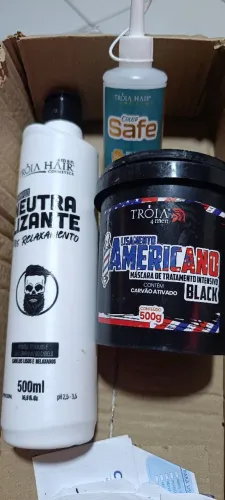Alistamento americano,kit shampoo+alisamento+gel protetor