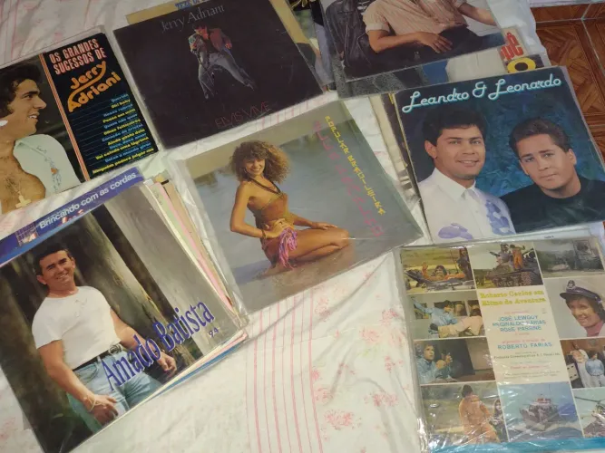 Discos de vinil colecionador.