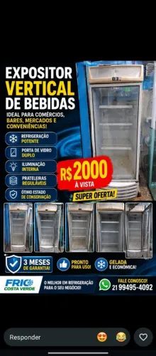 Expositor vertical de bebidas