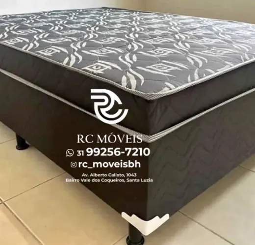 Cama Box Casal OrthoBox com Colchão de Molas Ensacadas 1,38x1,88 - Conforto Premium