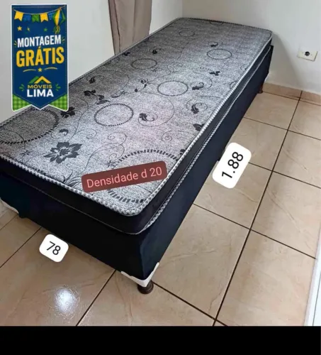 Cama box de solteiro