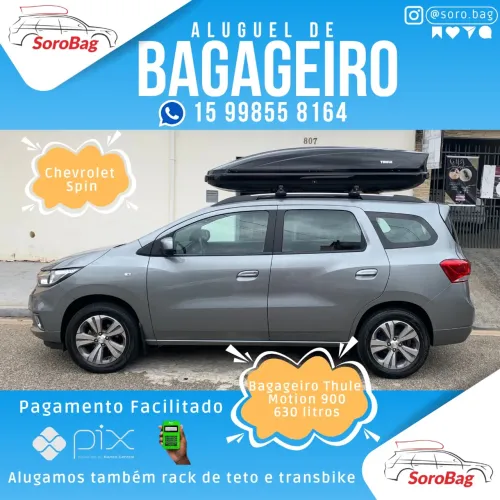 Bagageiro de teto - aluguel