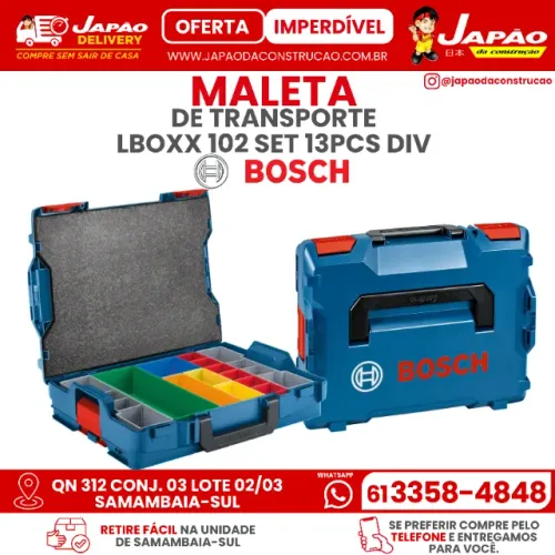 Maleta de Transporte Profissional L-BOXX 102 Com Divisórias Bosch