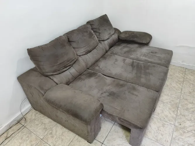 Sofá reclinável 3 lugares