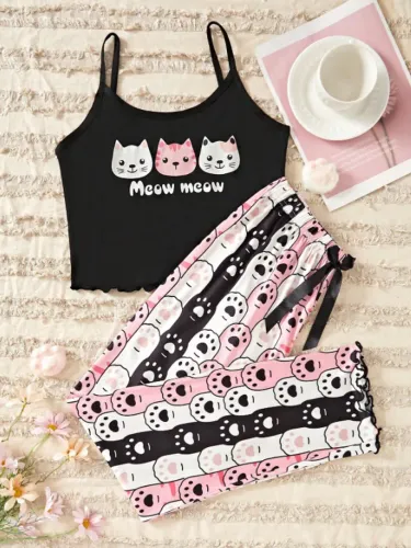 Pijama de gatinho G