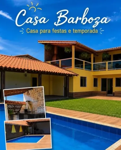 Casa temporada piscina e churrasqueira