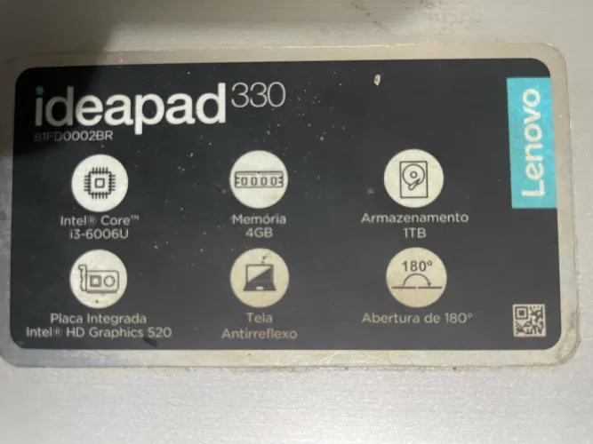 Notebook Lenovo IDEAPAD330