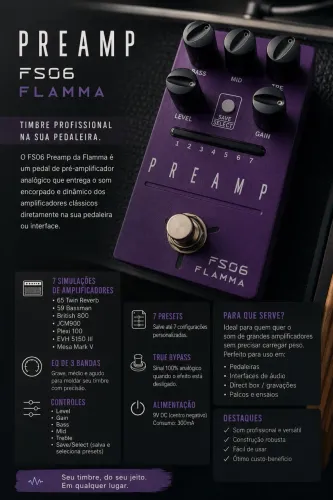 Pedal pré amp