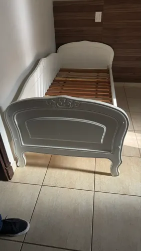 Cama auxiliar/ cama babá provençal madeira cia do móvel