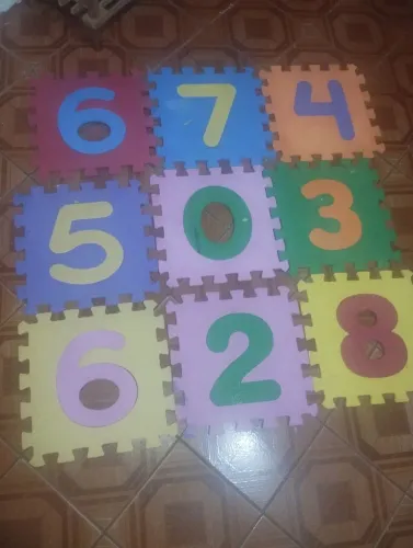 Tapete infantil 26cmx26cm número 