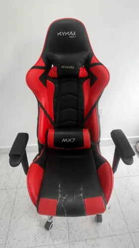 Cadeira Gamer Mymax MX7 - Vermelha e Preta (Pés em Alumínio)