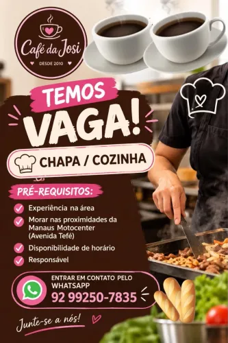 Chapa/cozinha de Café no japiim