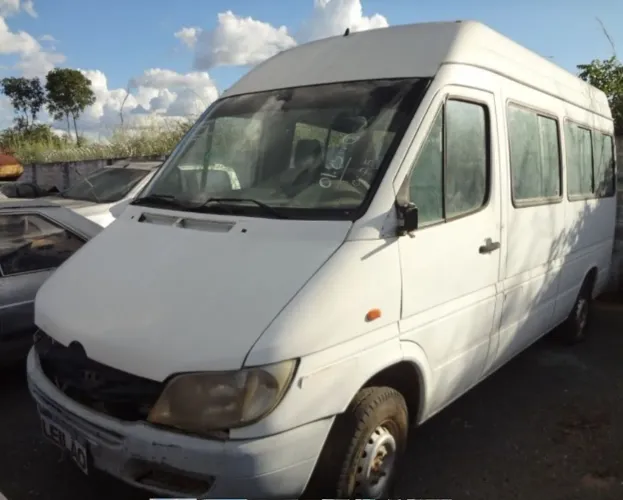 LATARIA COMPLETA SPRINTER 313 COM DIFERENCIAL E VIDROS SUCATA NOTA FISCAL