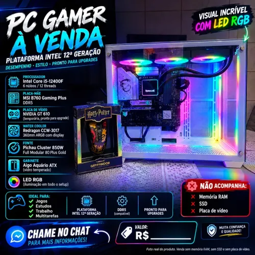 Kit Gamer Intel 12ª Geração DDR5 - Pronto para Upgrade