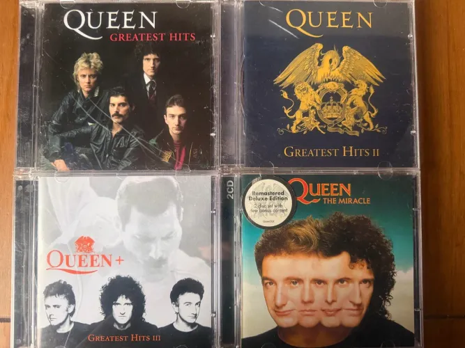 Lote 4 Cds Queen - Greatest Hits 1, 2, 3 + The Miracle Original