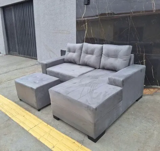 Sofá de Canto com Chaise Novo 