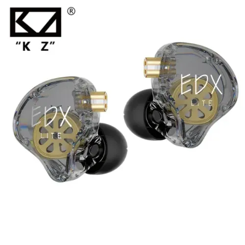 Fone In-Ear KZ EDX Lite Original Retorno de Palco Estúdio Cinza