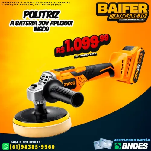 Politriz a Bateria 20v Apli2001 Ingco