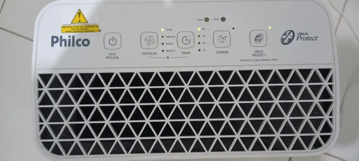 Purificador da Philco (modelo ?Virus Protect?, tipo PPAR01BI) 