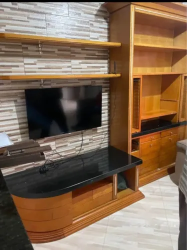 Rack para tv de madeira completo
