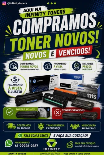 Compramos lotes de cartuchos e toners 