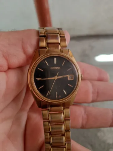 Relógio Seiko automático funcionando