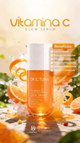 Vitamina C Farmasi - Produto profissional tira manchas facial acne, sol, melasma