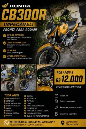 HONDA CB 300R - IMPECÁVEL