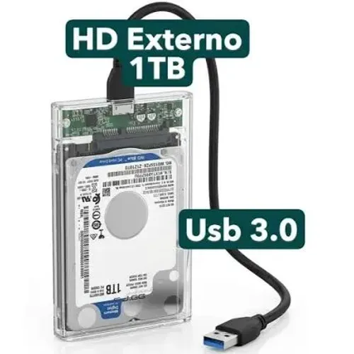 Hd externo 1tb 7200rpm