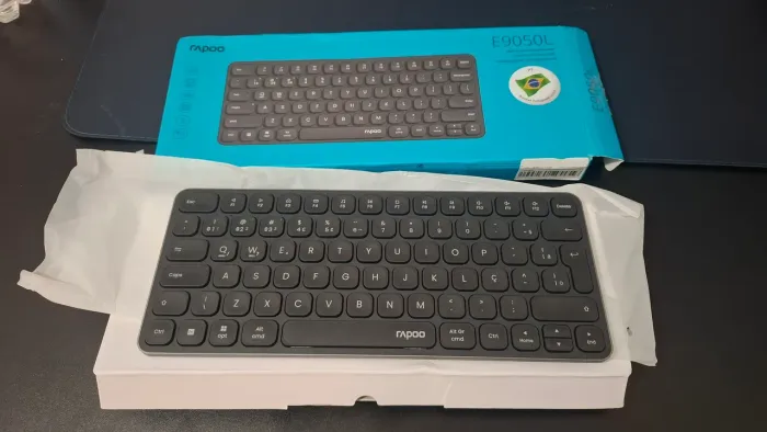 Teclado Rapoo E9050L Novo Na Caixa, ABNT, BT, 2.4Gh