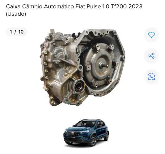 CAIXA DE MARCHA AUTOMÁTICA FIAT PULSE 1.0 2023 