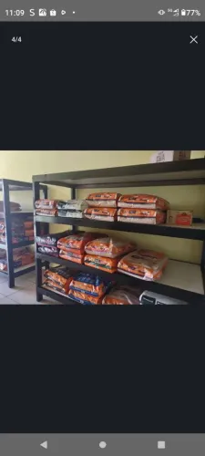 Fundo de loja casa de ração